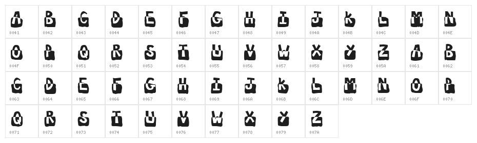 Submerged Character Map