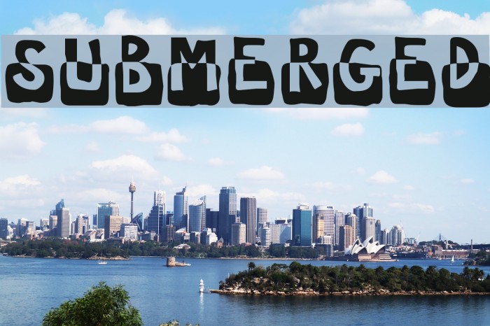 Submerged Font examples