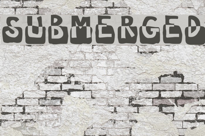 Submerged Font examples