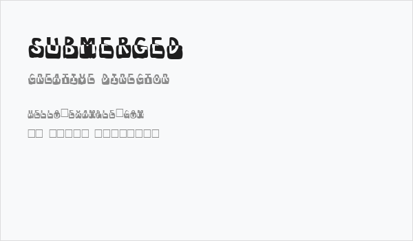 Submerged Business Card