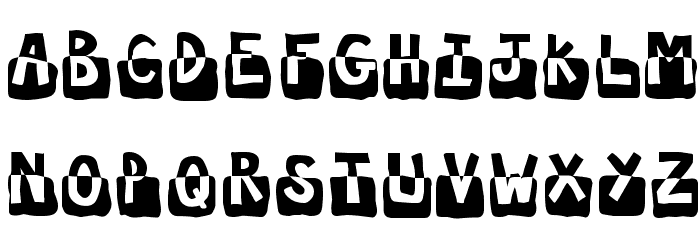 Submerged Font LOWERCASE