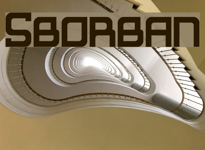 Suborban Font examples