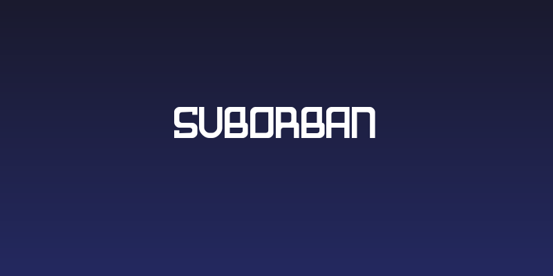 Suborban Social Header