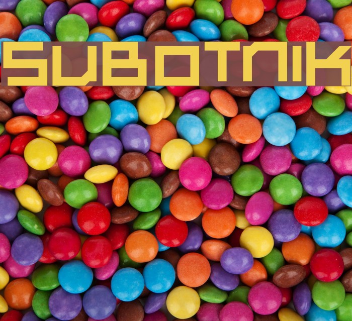 Subotnik Font examples