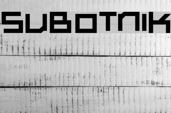 Subotnik Font examples