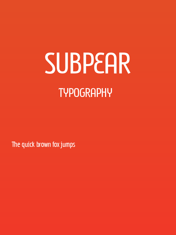 Subpear Poster