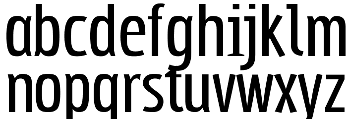 Subpear Schriftart Kleinbuchstaben