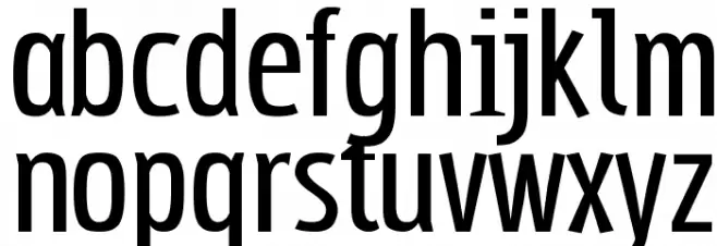 Subpear Schriftart Kleinbuchstaben