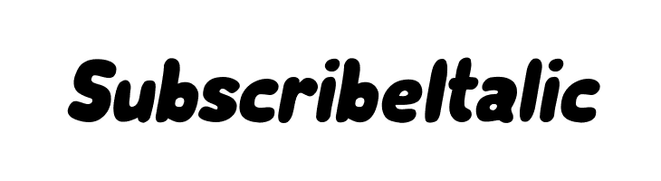 Subscribe Italic  لخطوط تنزيل