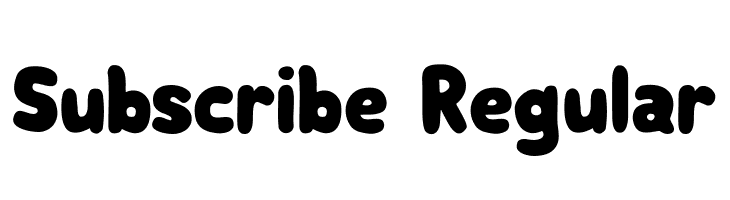 Subscribe Regular  font caratteri gratis