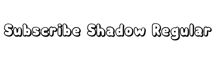 Subscribe Shadow Regular  Fuentes Gratis Descargar