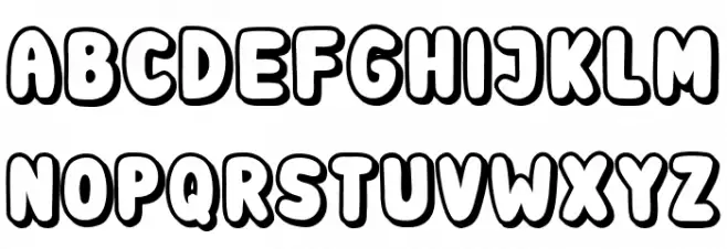Subscribe Shadow Regular Schriftart Groß