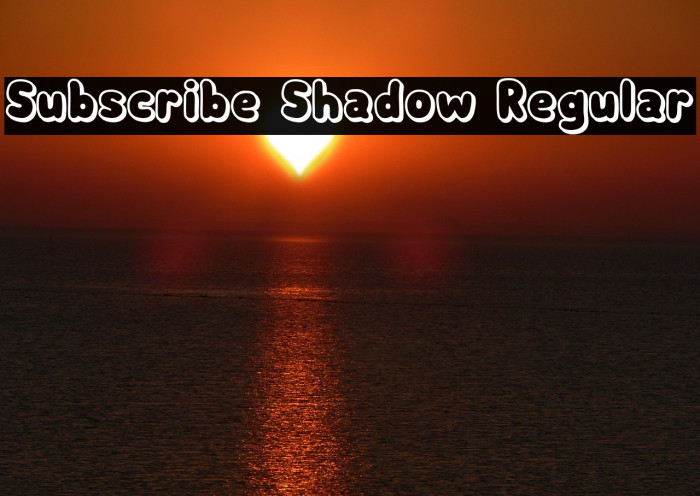 Subscribe Shadow Regular Example 1