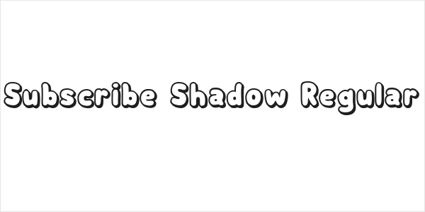 Subscribe Shadow Regular Logo
