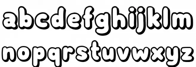 Subscribe Shadow Regular 字体 小写