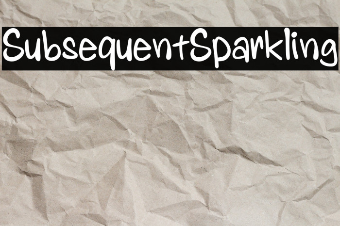 SubsequentSparkling Example 2