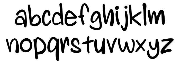 SubsequentSparkling Font LOWERCASE