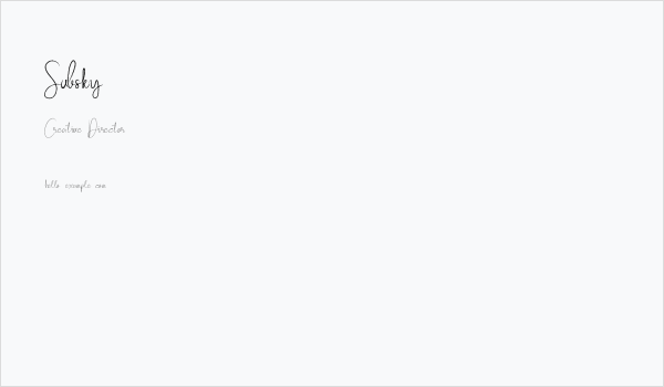 Subsky Business Card