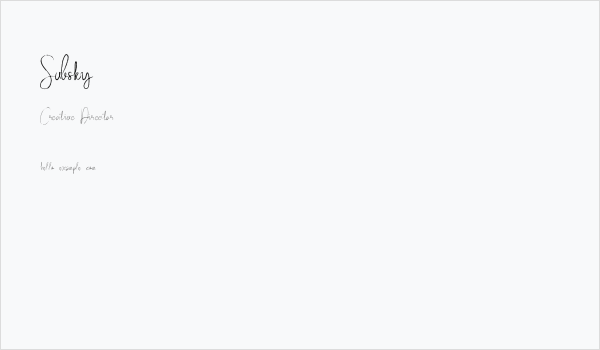 Subsky Business Card