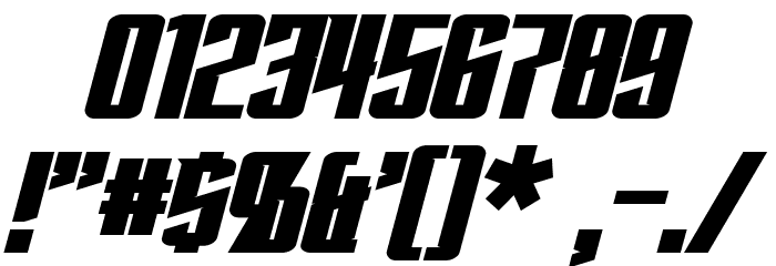 Subspace Bold Italic Font OTHER CHARS