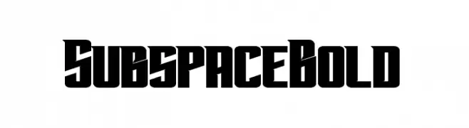 Subspace Bold  les polices de caractères gratuit tlcharger