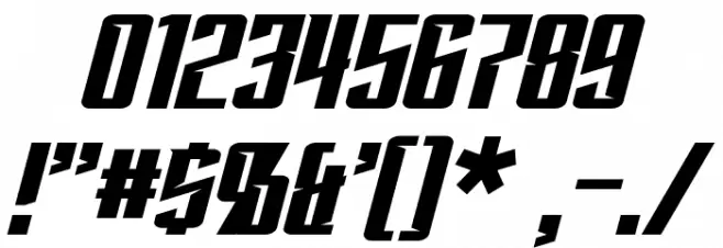 Subspace Italic Font OTHER CHARS