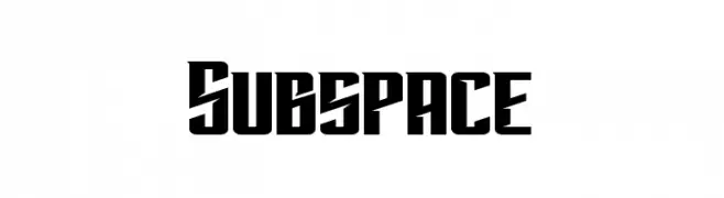 Subspace  les polices de caractères gratuit tlcharger