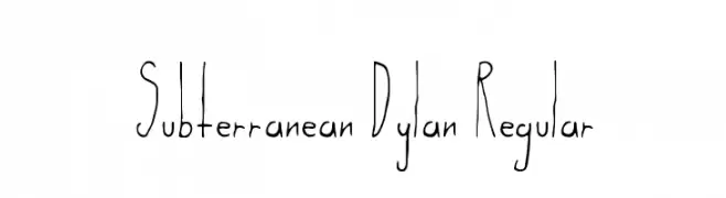 Subterranean Dylan Regular  Frei Schriftart Herunterladen