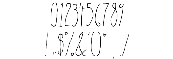 Subterranean Dylan Regular Font OTHER CHARS