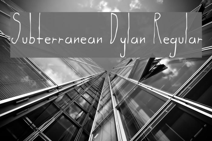 Subterranean Dylan Regular Font examples