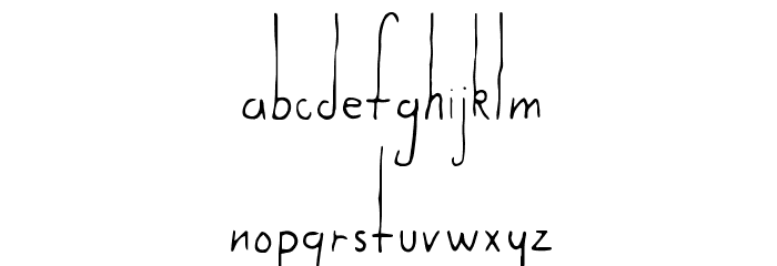 Subterranean Dylan Regular Font LOWERCASE