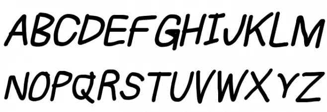 Subtitle Bold Italic फ़ॉन्ट अपरकेस