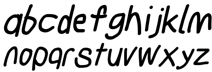 Subtitle Bold Italic Font LOWERCASE