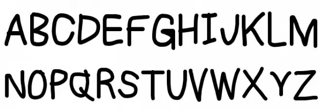 Subtitle Bold Schriftart Groß