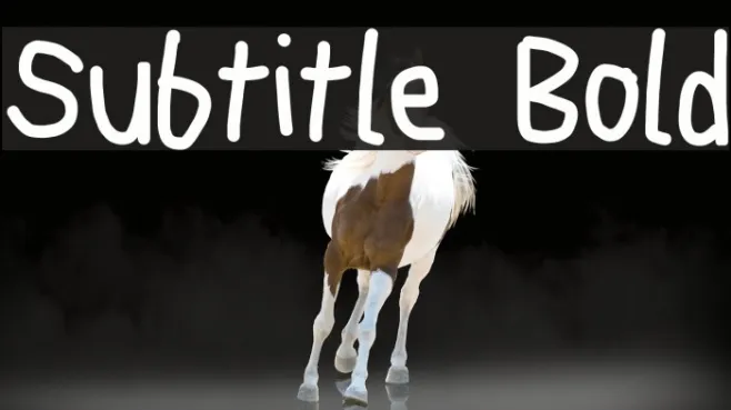 Subtitle Bold Example 2
