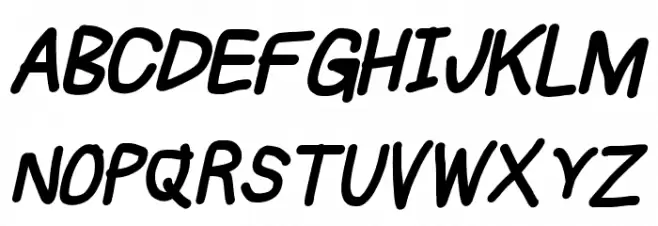 Subtitle Heavy Italic Schriftart Groß