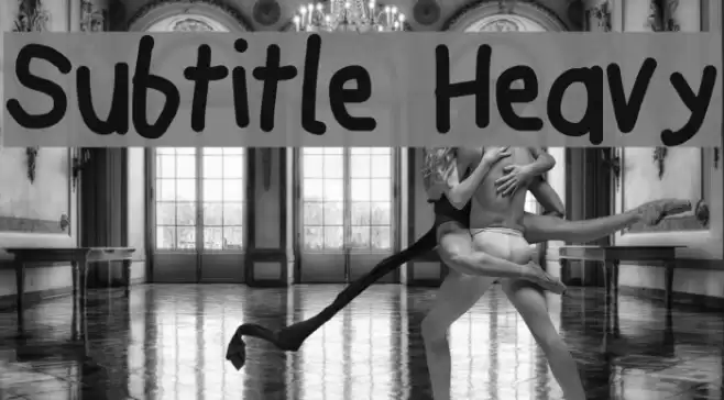 Subtitle Heavy Font examples