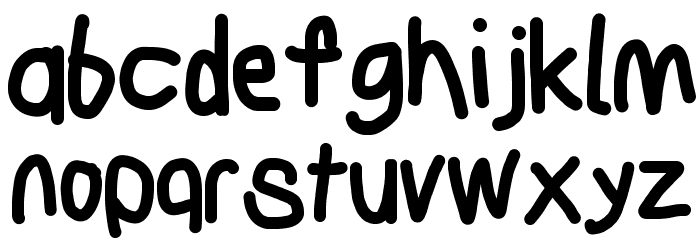 Subtitle Heavy Font LOWERCASE