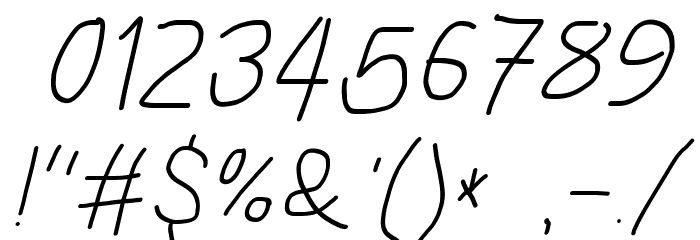 Subtitle Italic Font OTHER CHARS