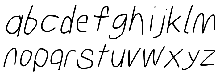 Subtitle Italic Font LOWERCASE