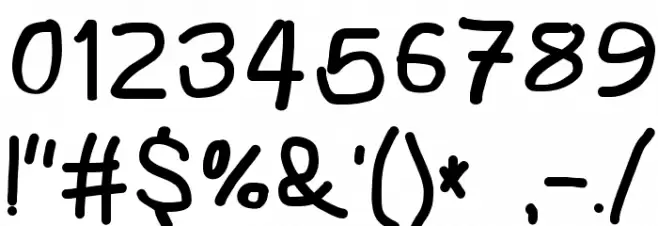 Subtitle Quirky Bold Font OTHER CHARS