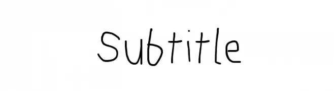 Subtitle  Frei Schriftart Herunterladen