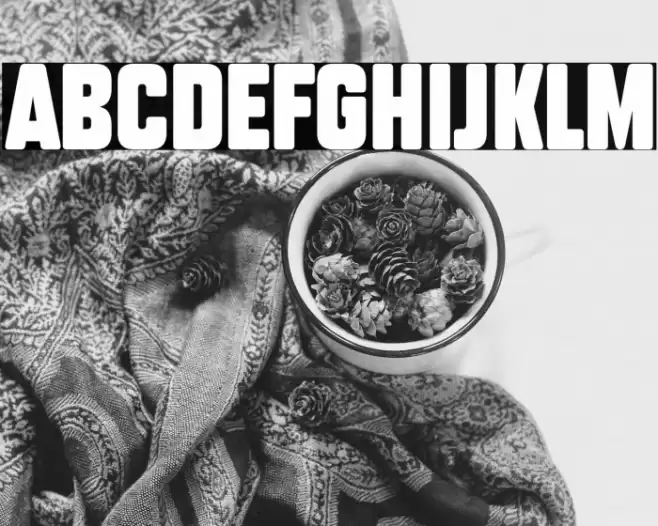 Subtle Curves Font examples