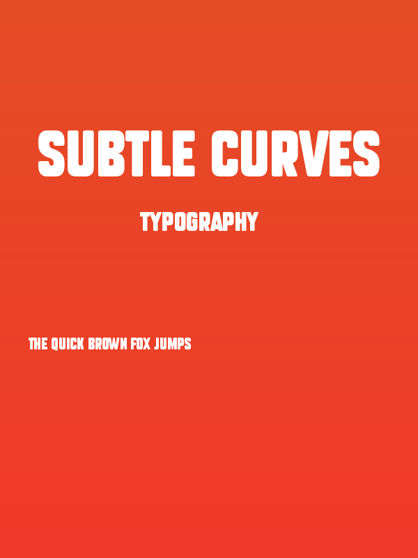 Subtle Curves Poster