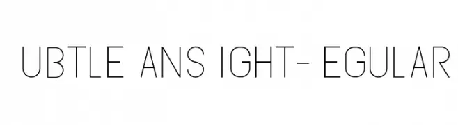 SubtleSansLight-Regular  Frei Schriftart Herunterladen