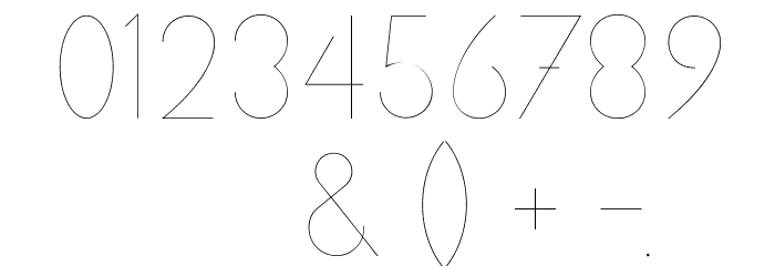 SubtleSansUltraLight-Regular Font OTHER CHARS