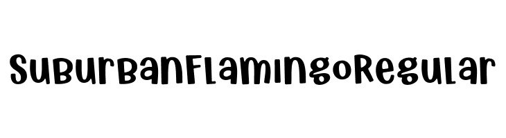 Suburban Flamingo Regular  नि: शुल्क फ़ॉन्ट्स डाउनलोड