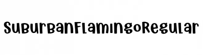 Suburban Flamingo Regular  les polices de caractères gratuit tlcharger