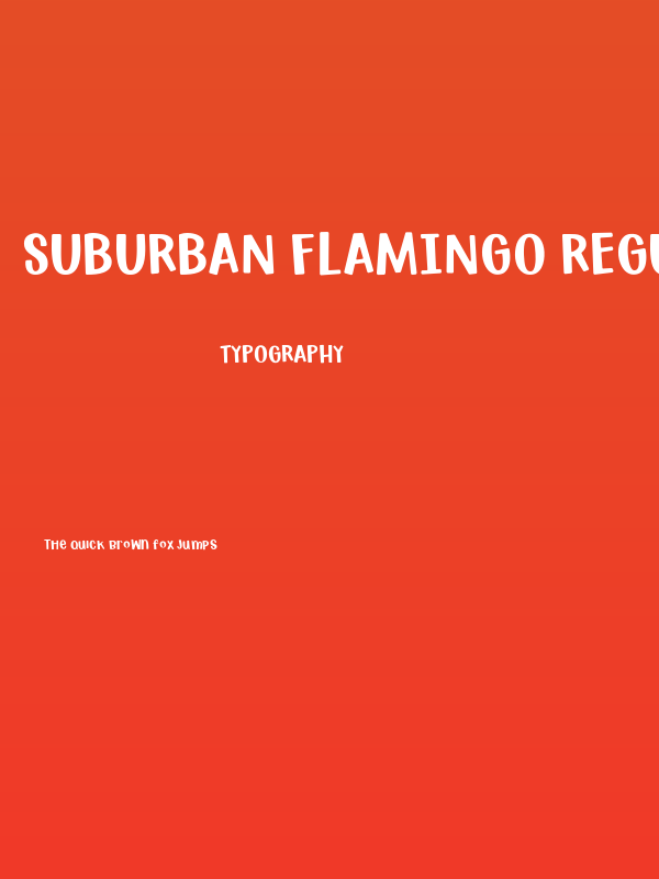 Suburban Flamingo Regular Poster