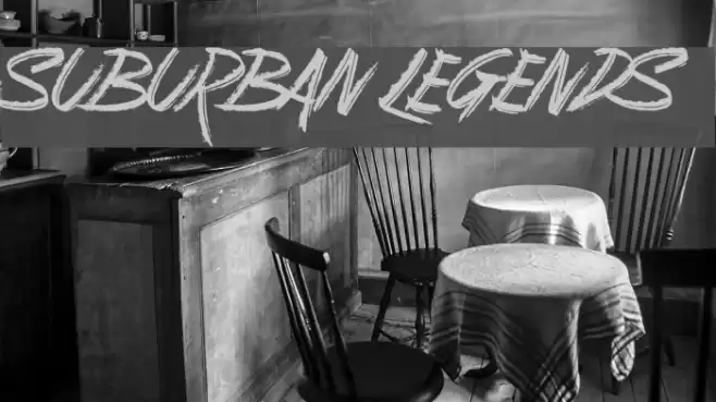 Suburban Legends Font examples